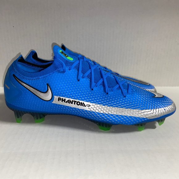 Nike Phantom GT Elite FG Blue Soccer Cleats Shoes Mens Size 11